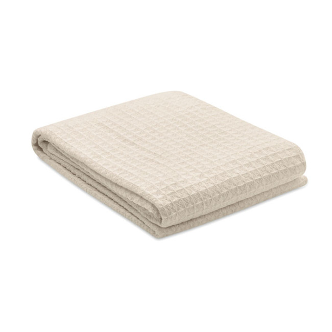 Promotional Cotton Waffle Blanket 350 Gr/m²