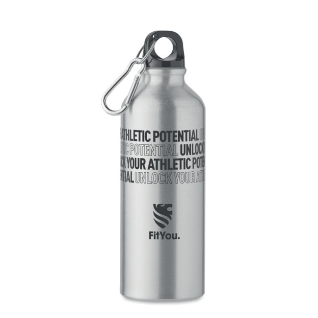 Promotional Recycled Aluminium Bottle 500ml - Image 3