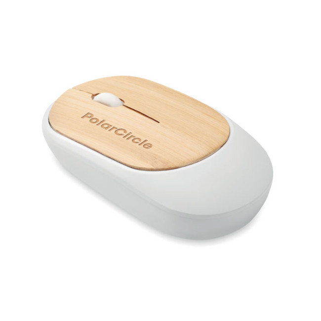 Promotional Wireless Mouse In Bamboo