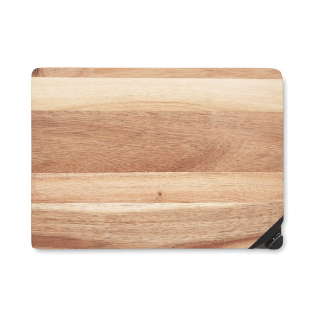 Promotional Acacia Wood Cutting Board With Knife Sharpener