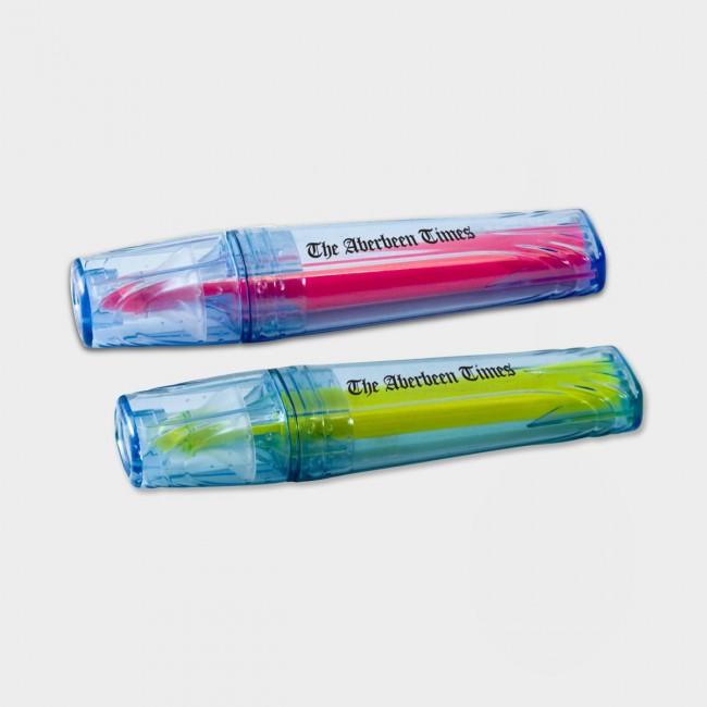 Promotional Green & Good Highlighter Pen - Recycled PET - Image 1