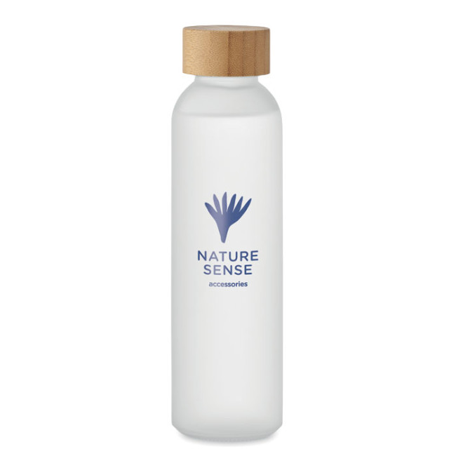 Promotional Frosted Glass Bottle 500ml - Image 3