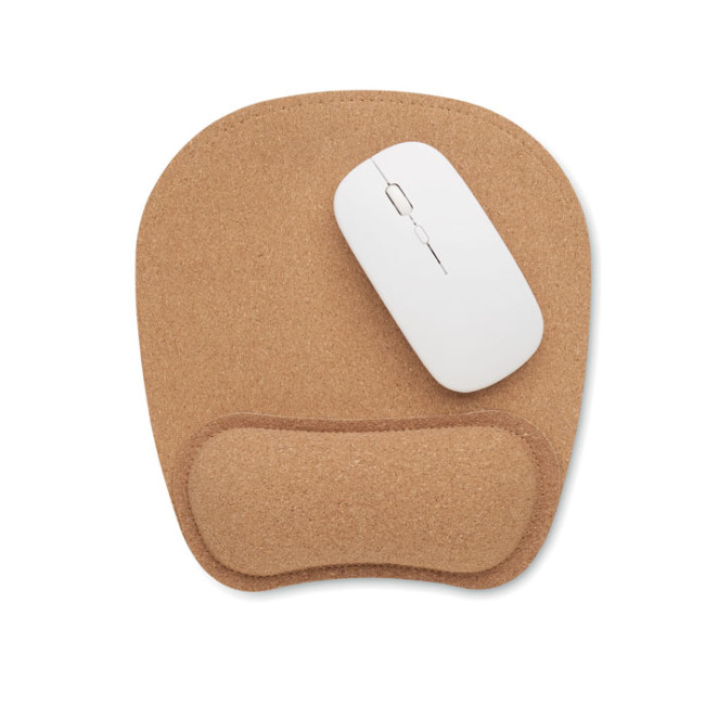 Promotional Ergonomic Cork Mouse Mat - Image 1