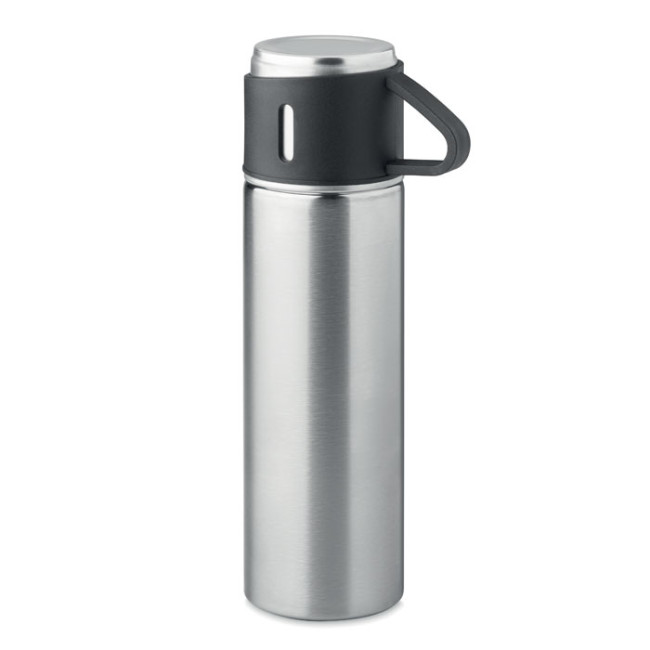 Promotional Double Wall Stainless Steel Flask 420ml - Image 3