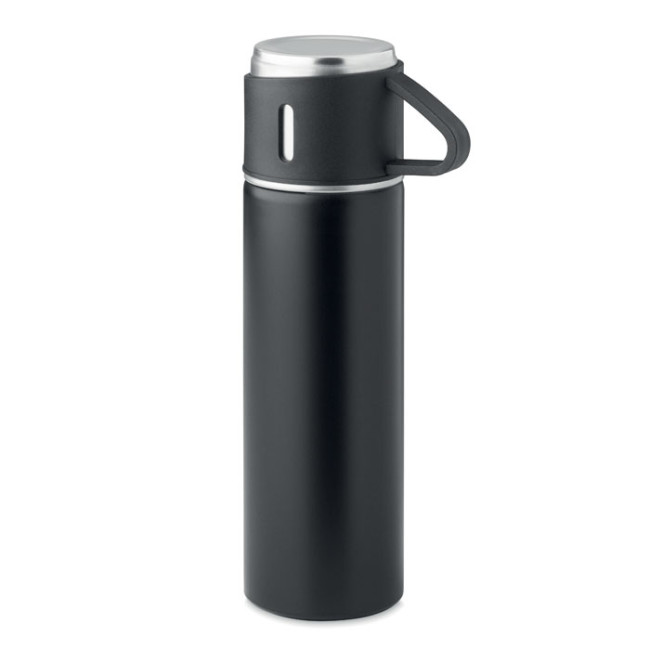 Promotional Double Wall Stainless Steel Flask 420ml - Image 2