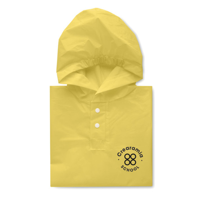 Promotional PEVA Kids Rain Coat With Hood - Image 3