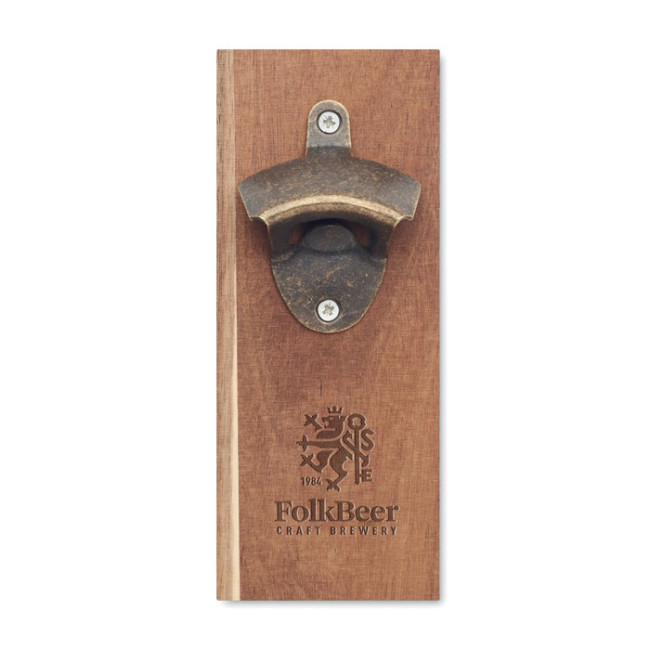 Promotional Wall Mounted Bottle Opener - Image 1