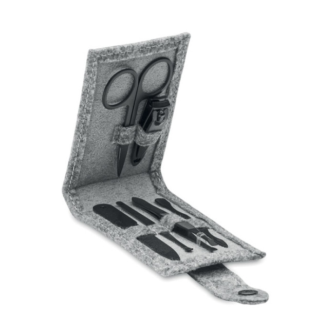 Promotional RPET Felt 6 Piece Manicure Set