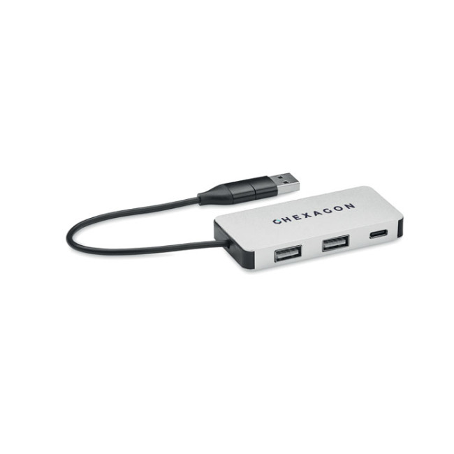 Promotional 3 Port Usb Hub With 20cm Cable