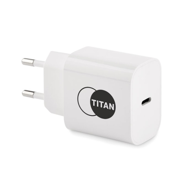 Promotional 2 Port USB Charger EU Plug 20W