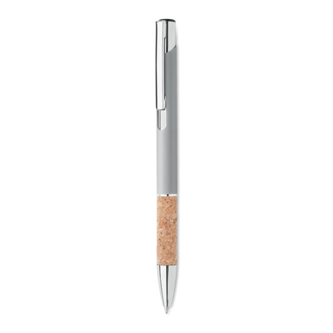 Promotional Push Button Aluminium Pen With Cork Grip - Image 4