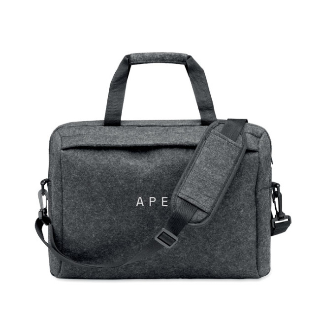 Promotional 15 Inch RPET Felt Laptop Bag