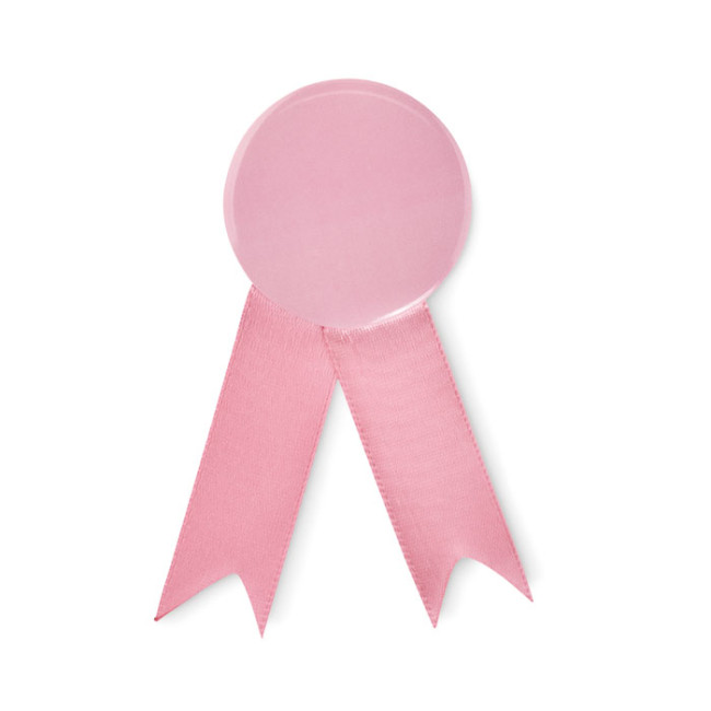 Promotional Ribbon Style Badge Pin - Image 1