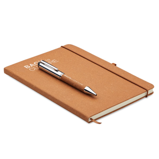 Promotional Recycled Leather A5 Notebook Set