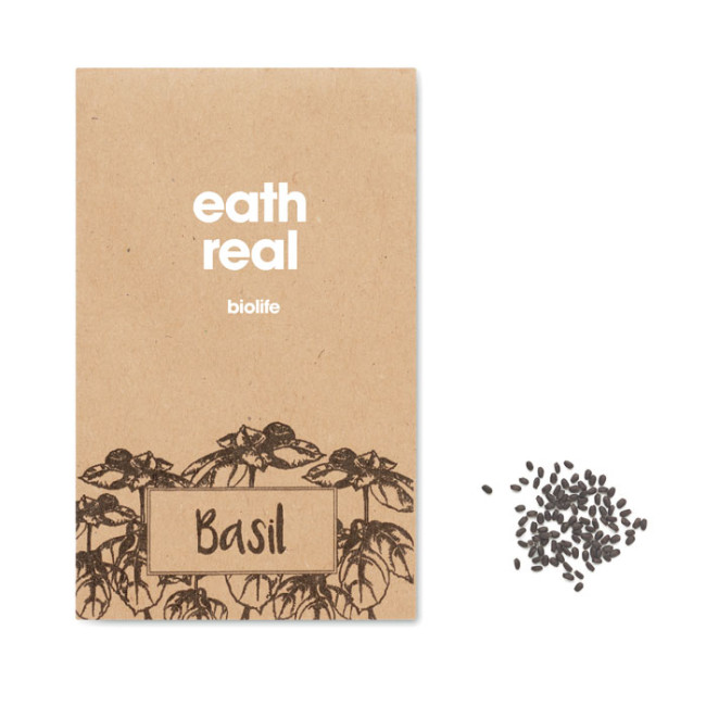 Promotional Basil Seeds In Craft Envelope