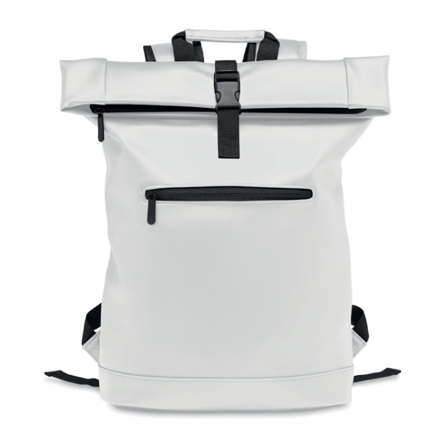 Promotional Laptop PU Rolltop Backpack - Image 2