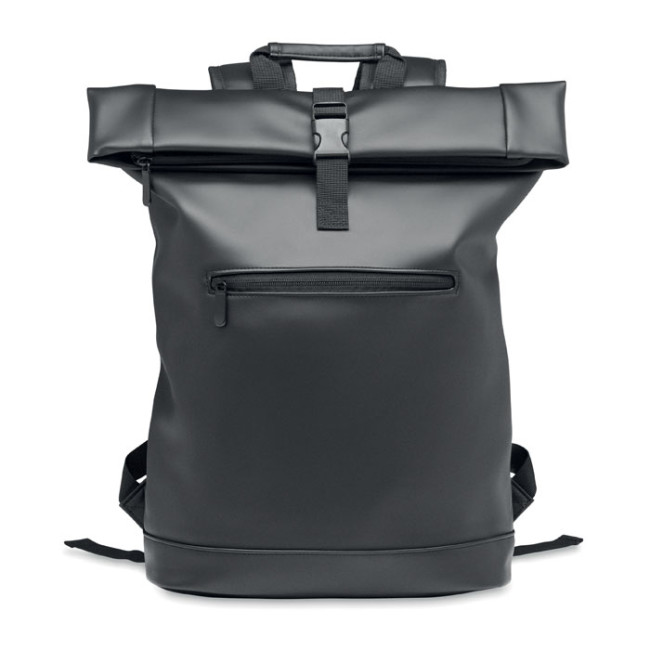 Promotional Laptop PU Rolltop Backpack - Image 1