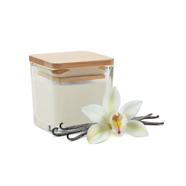 Promotional Squared Fragranced Candle 50gr - Image 1