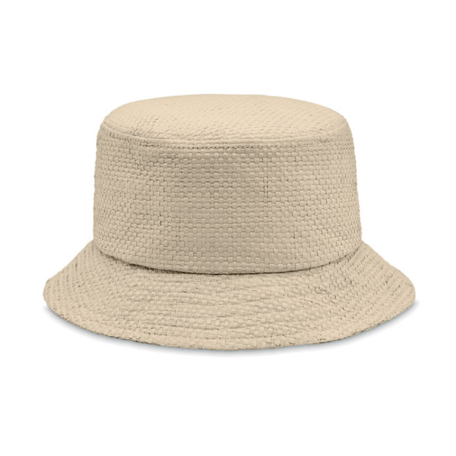 Promotional Paper Straw Bucket Hat - Image 3