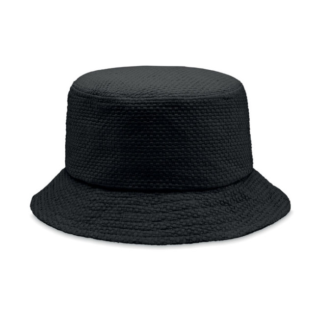 Promotional Paper Straw Bucket Hat - Image 1