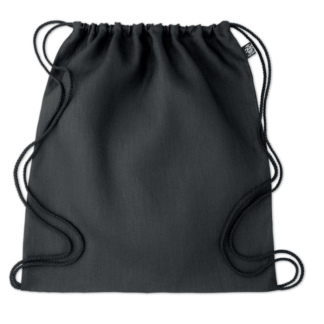 Promotional Hemp Drawstring Bag 200 Gr/m² - Image 1