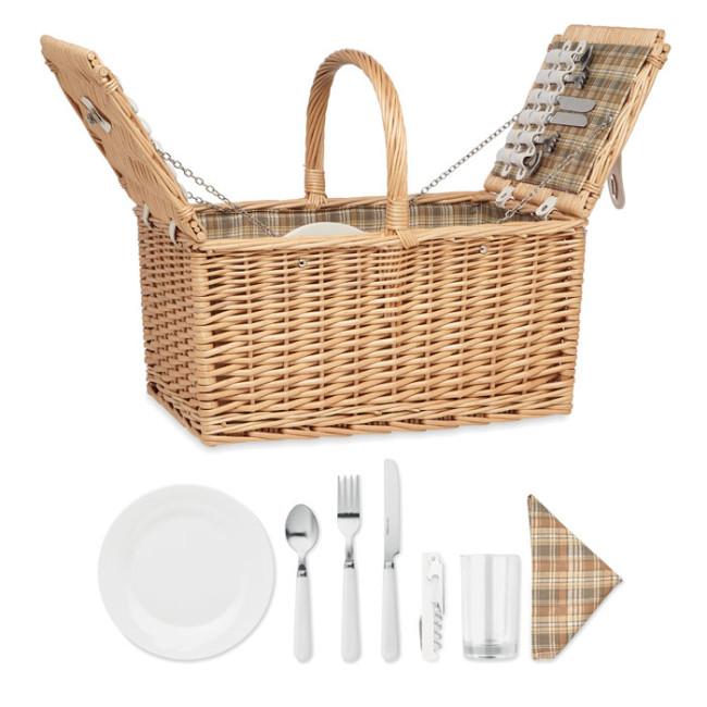 Promotional Wicker Picnic Basket 4 People