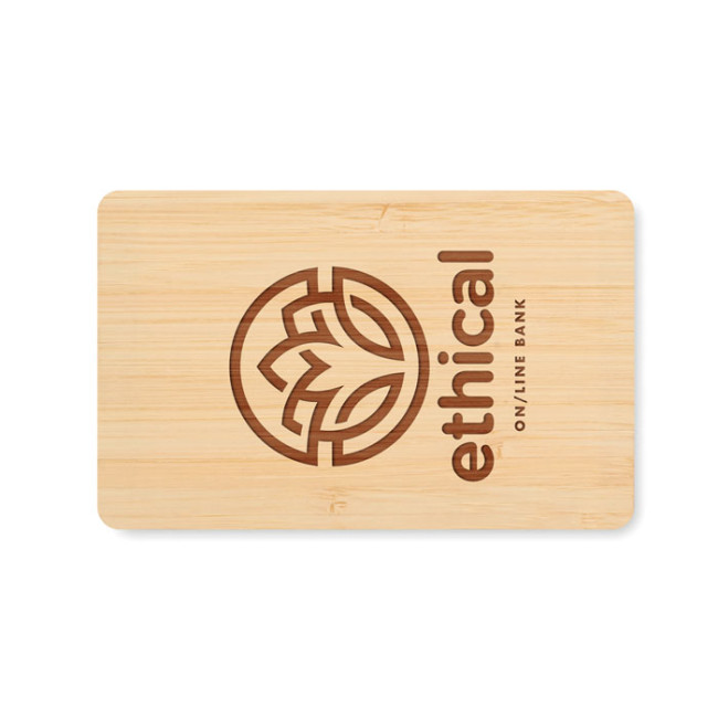 Promotional RFID Card In Bamboo Materia