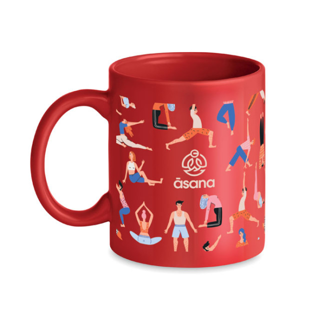 Promotional Coloured Ceramic Mug 300ml - Image 4