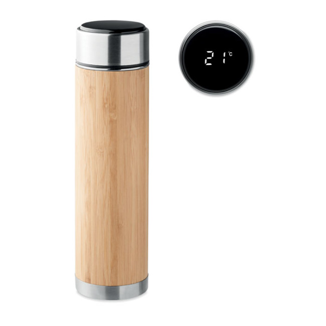 Promotional Double Wall Bamboo Flask 480ml