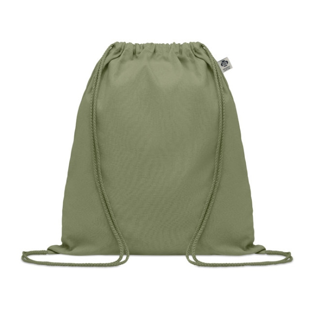 Promotional Organic Cotton Drawstring Bag - Image 1