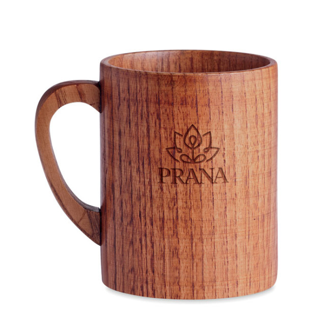 Promotional Oak Wooden Mug 280ml