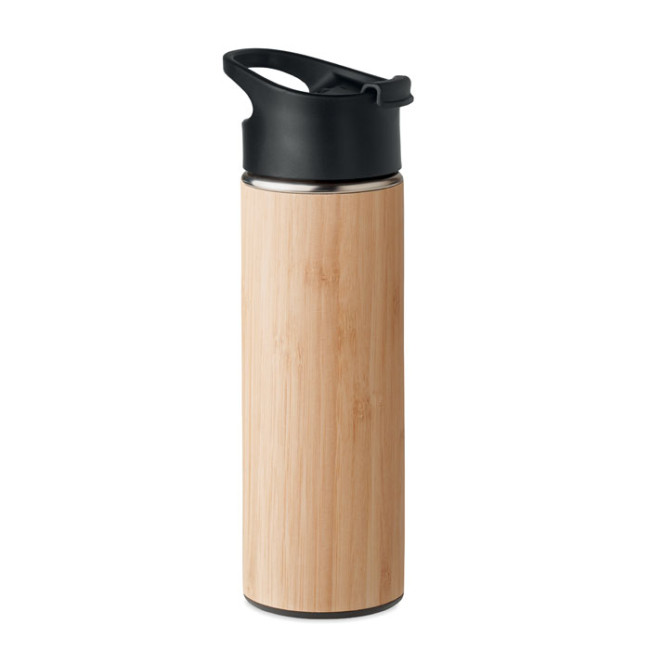 Promotional Double Wall Bamboo Flask 450ml