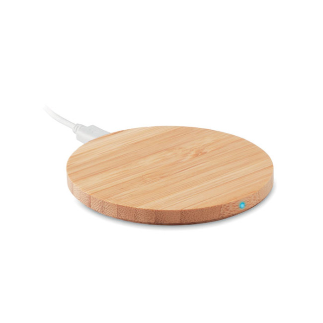 Promotional Wireless Charger Bamboo 10W - Image 2