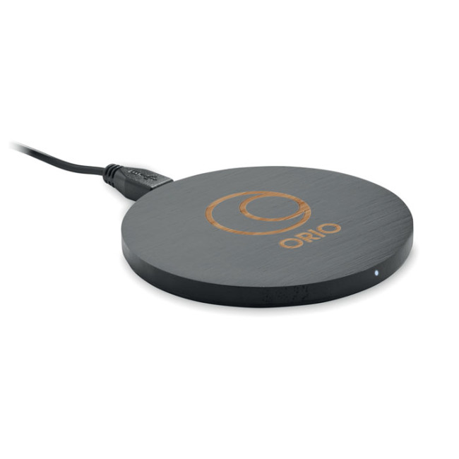 Promotional Wireless Charger Bamboo 10W - Image 1