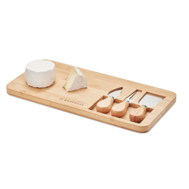 Promotional Bamboo Cheese Board Set