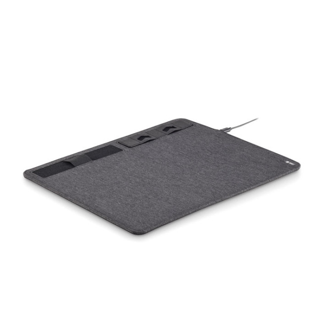 Promotional RPET Mouse Mat Charger 15W