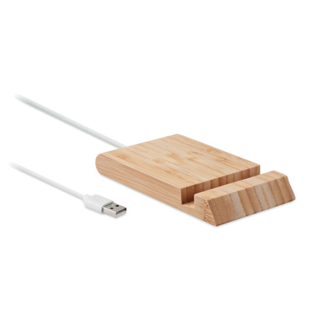 Promotional Bamboo Wireless Charger 10W