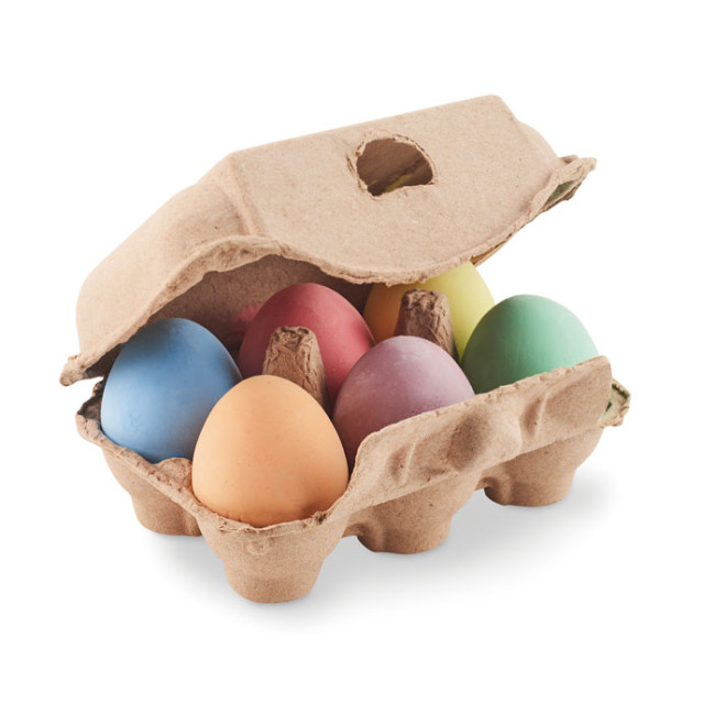 Promotional 6 Chalk Eggs In Box