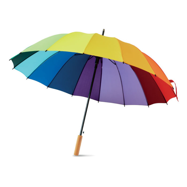 Promotional 27 Inch Rainbow Umbrella - Image 2