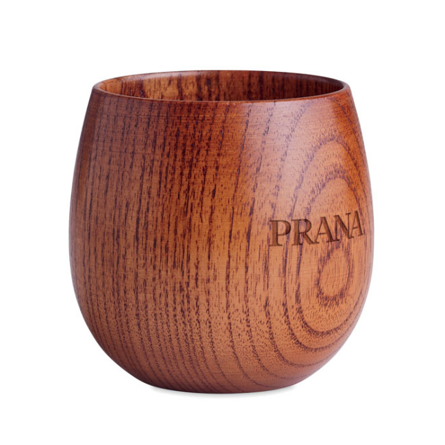 Promotional Oak Wooden Mug 250ml