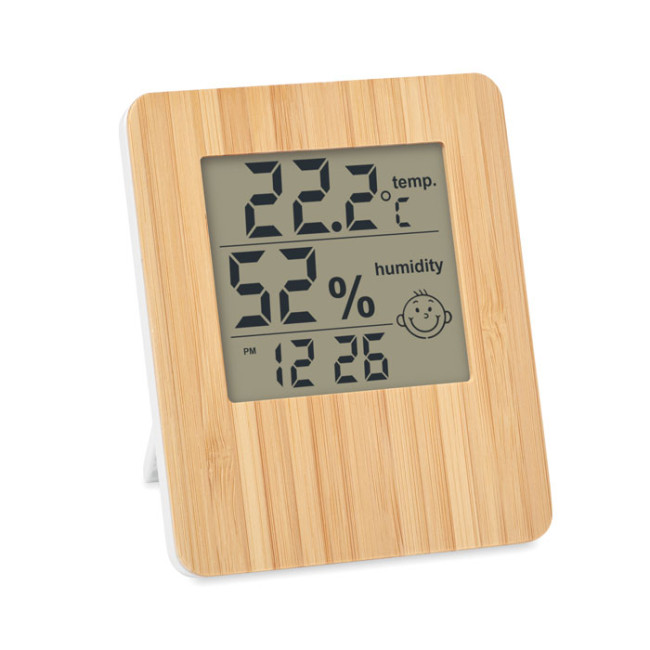 Promotional Bamboo Weather Station