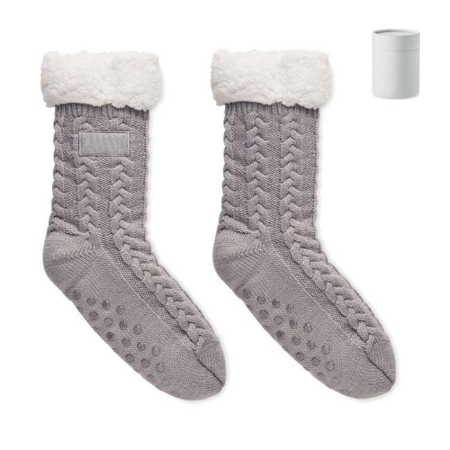 Promotional Pair Of Slipper Sock L - Image 2