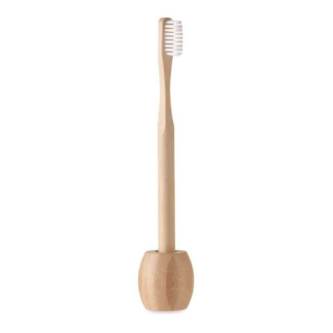 Promotional Bamboo Toothbrush With Stand