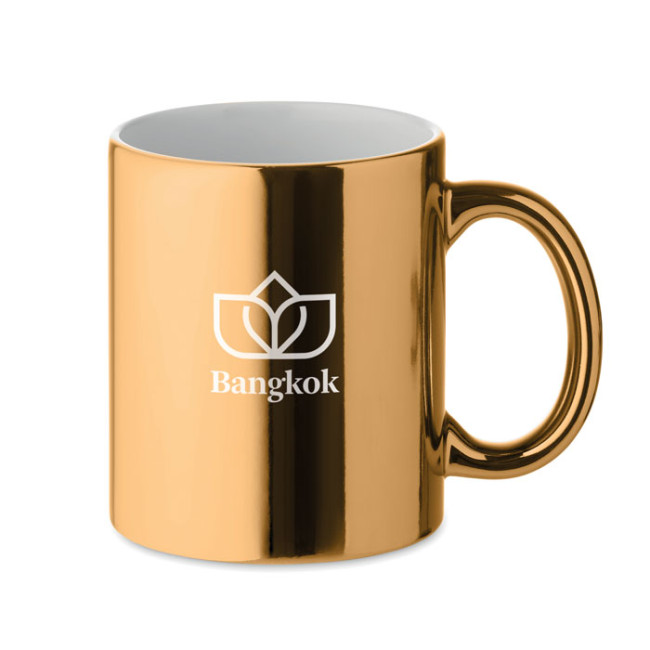 Promotional Ceramic Mug Metallic 300ml - Image 1