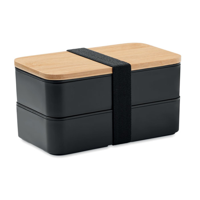 Promotional Lunch Box In PP And Bamboo Lid - Image 1