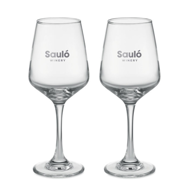 Promotional Set Of 2 Wine Glasses