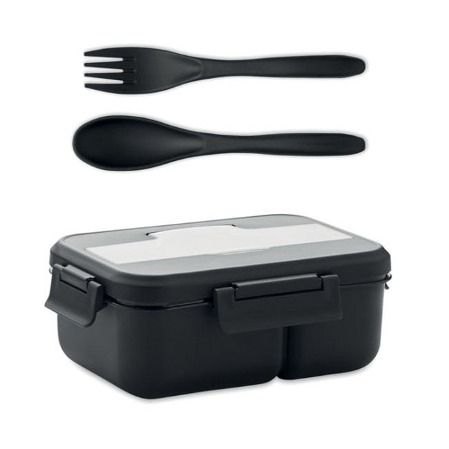 Promotional Lunch Box With Cutlery In PP - Image 1