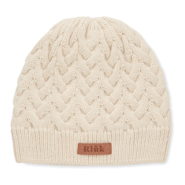 Promotional Cable Knit Beanie In RPET - Image 2