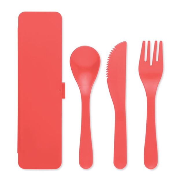 Promotional Cutlery Set Recycled PP - Image 1