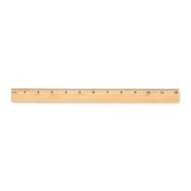 Promotional Ruler In Bamboo 30cm - Image 1